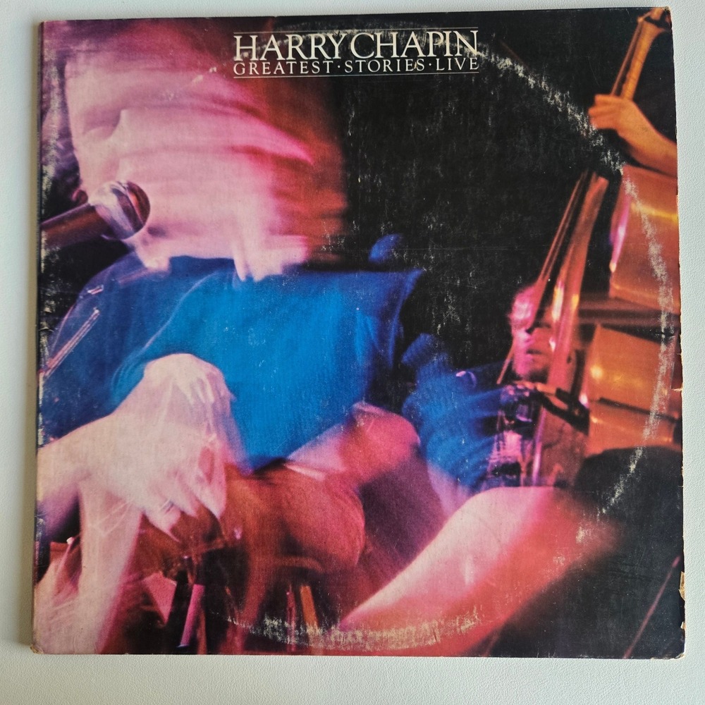 Harry Chapin Greatest Stories Live 2LP Vinyl 1976 Elektra 8E-6003 Folk Rock